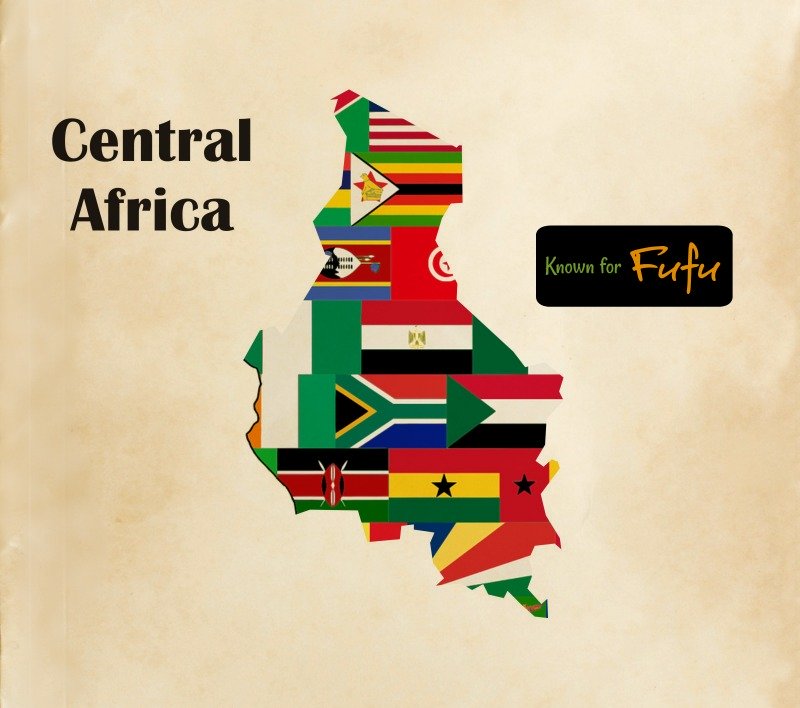 Central Africa Cuisine Map