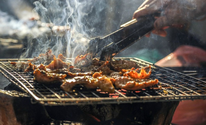 Grilling Meat for an African Meal